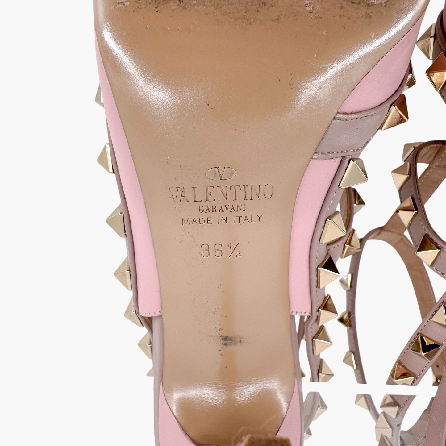 Valentino Garavani Rockstud Caged Pumps in Pink & Lavender Leather – Size 36.5