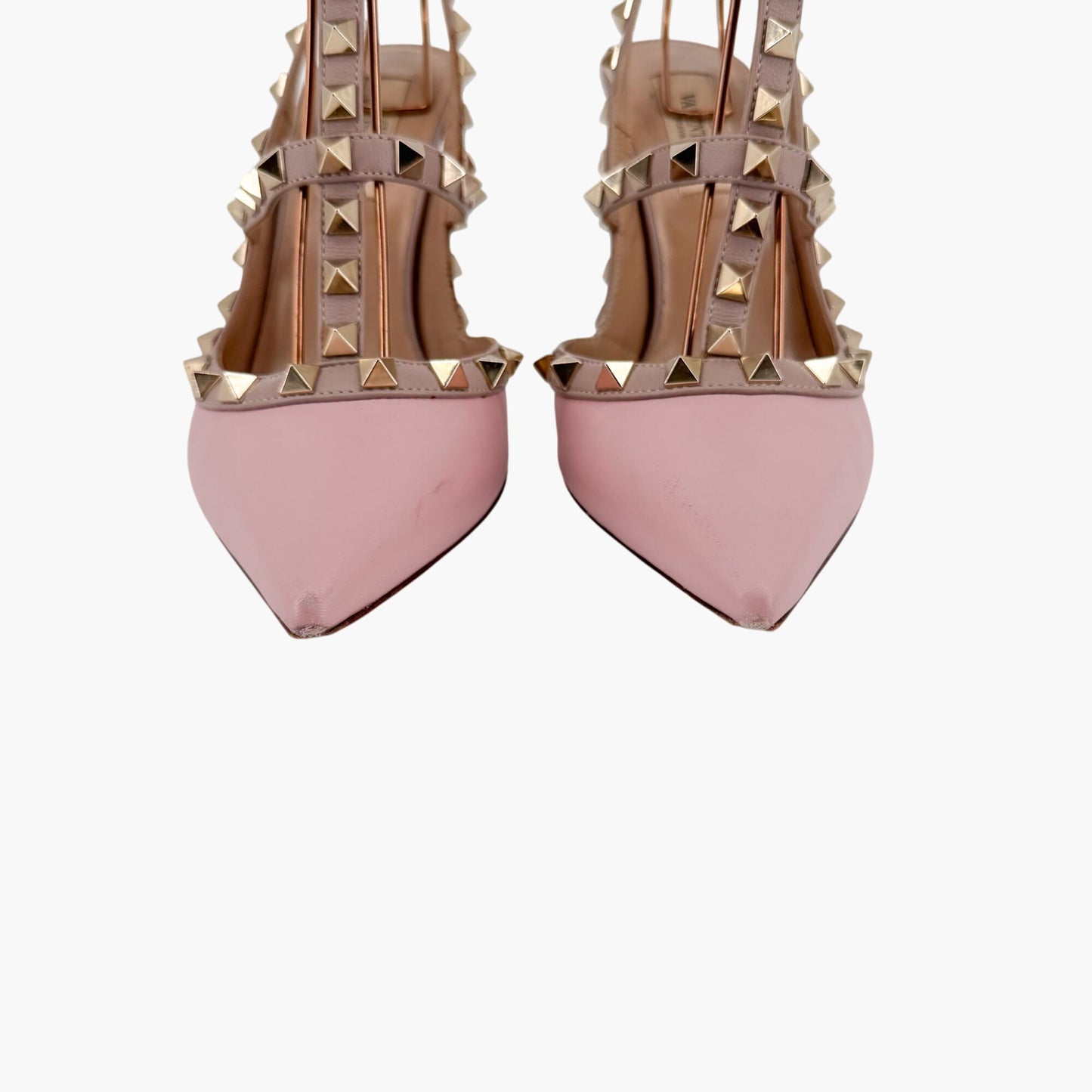 Valentino Garavani Rockstud Caged Pumps in Pink & Lavender Leather – Size 36.5
