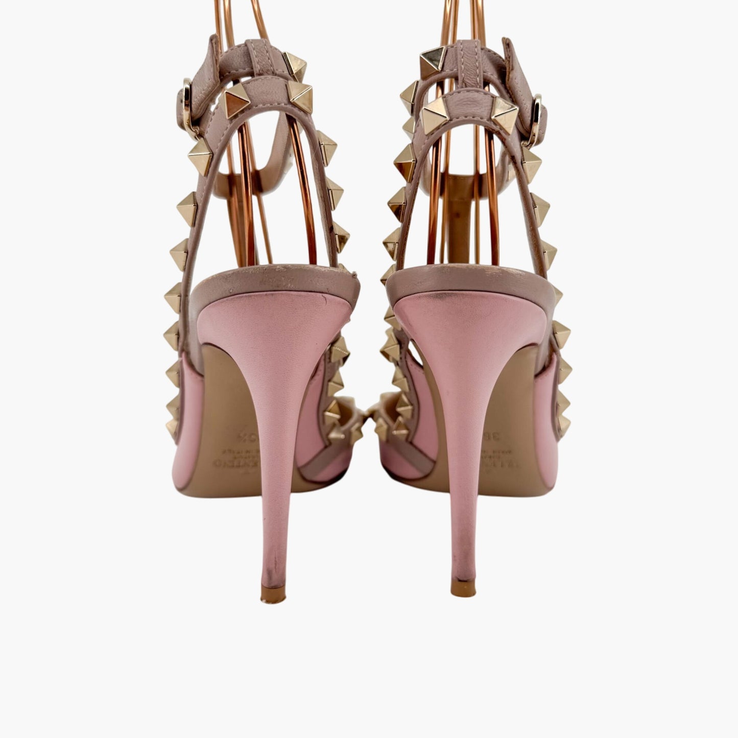 Valentino Garavani Rockstud Caged Pumps in Pink & Lavender Leather – Size 36.5