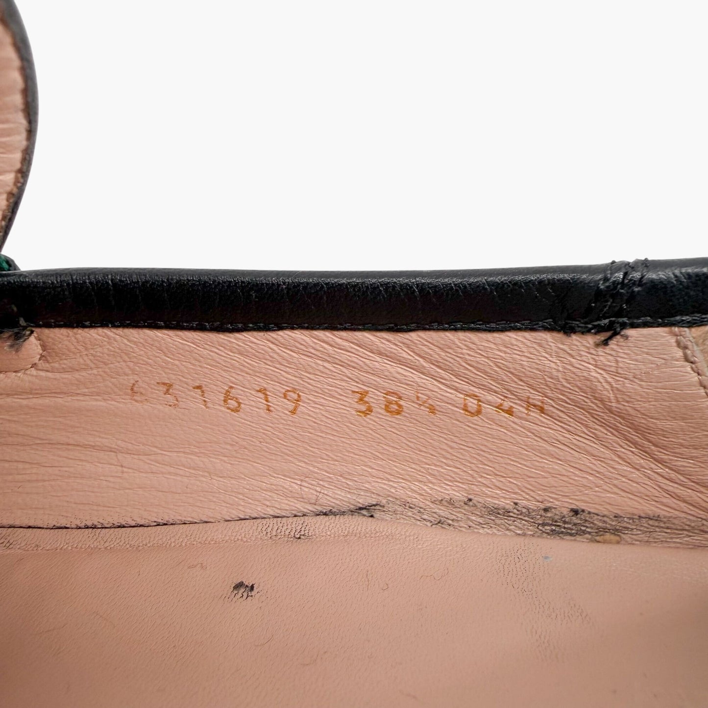 Gucci Brixton Horsebit Loafers Black Web Stripe Size 38.5