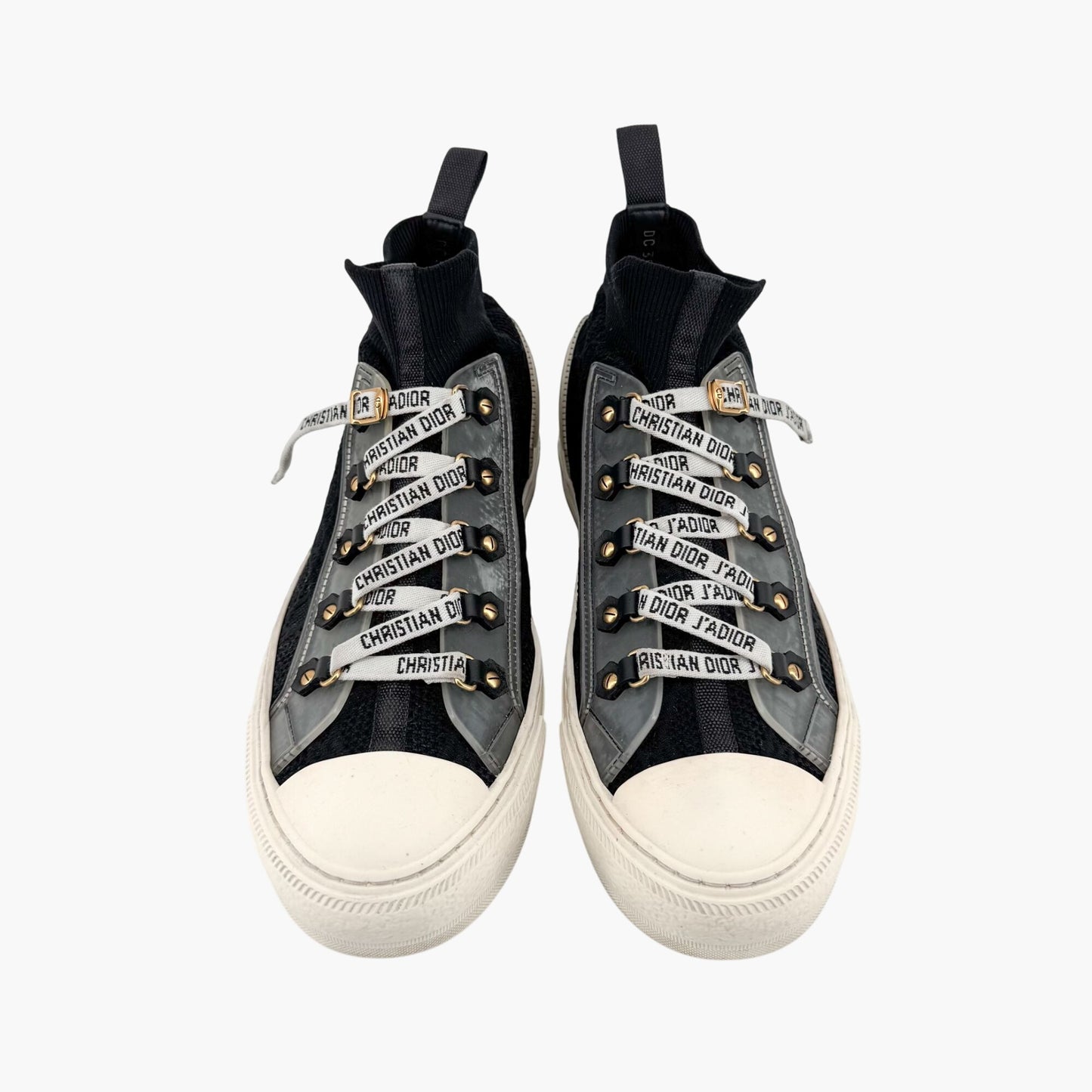 Christian Dior Walk'N'Dior J'Adior High-Top Sock Sneakers in Black – Size 39.5