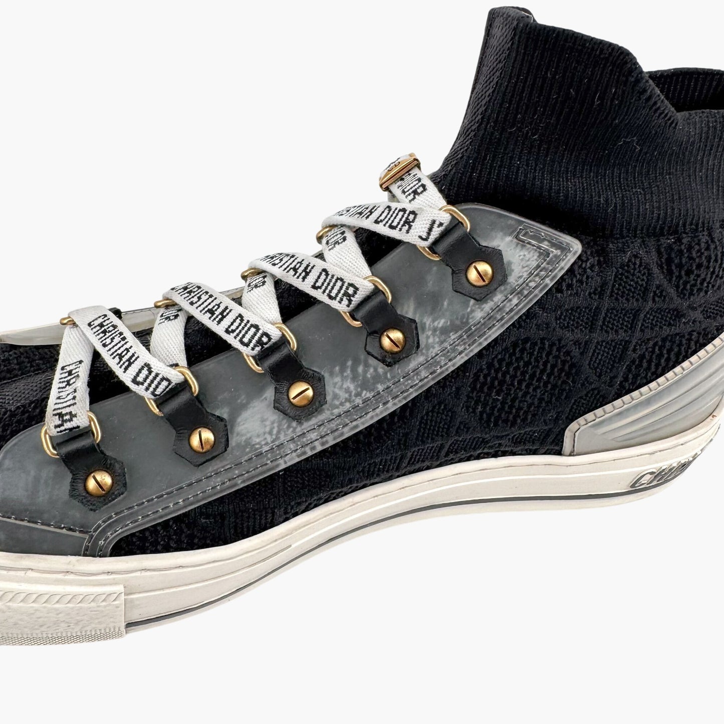 Christian Dior Walk'N'Dior J'Adior High-Top Sock Sneakers in Black – Size 39.5