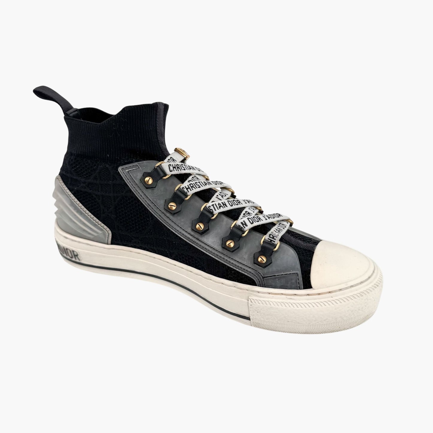 Christian Dior Walk'N'Dior J'Adior High-Top Sock Sneakers in Black – Size 39.5