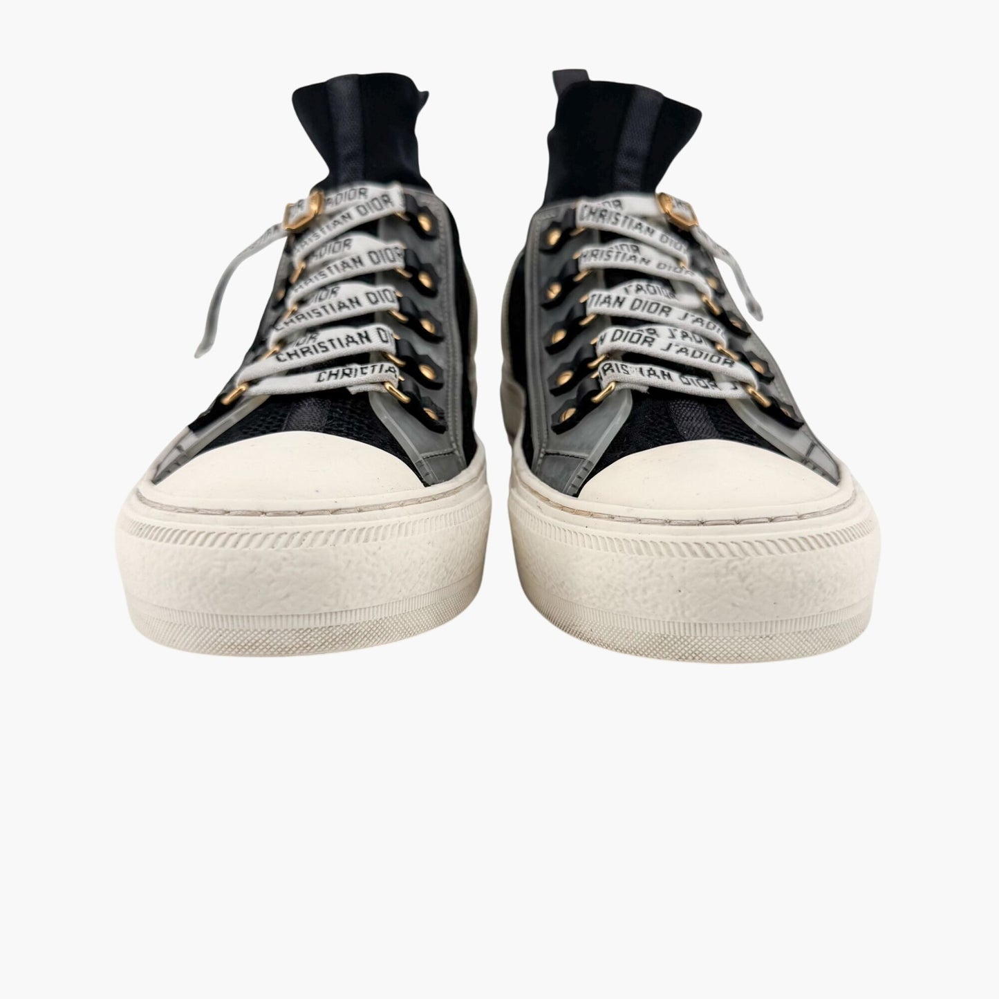 Christian Dior Walk'N'Dior J'Adior High-Top Sock Sneakers in Black – Size 39.5
