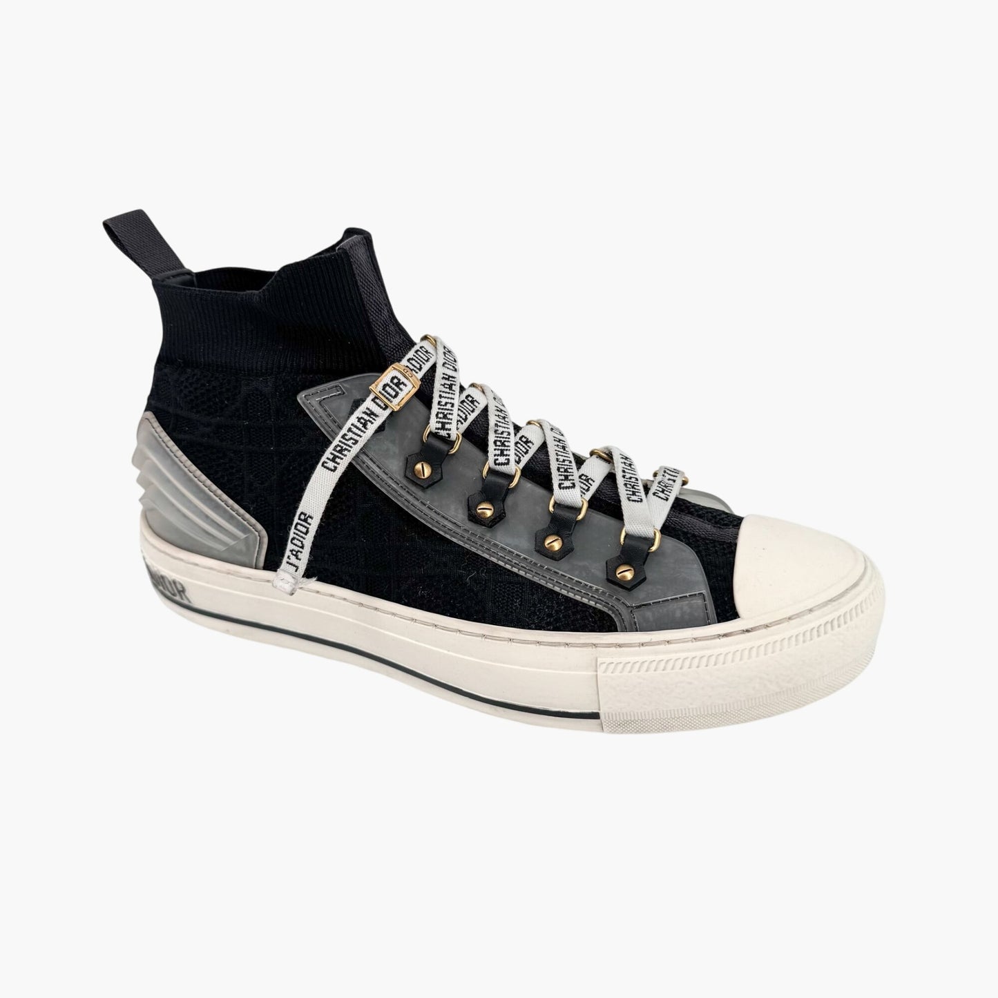 Christian Dior Walk'N'Dior J'Adior High-Top Sock Sneakers in Black – Size 39.5