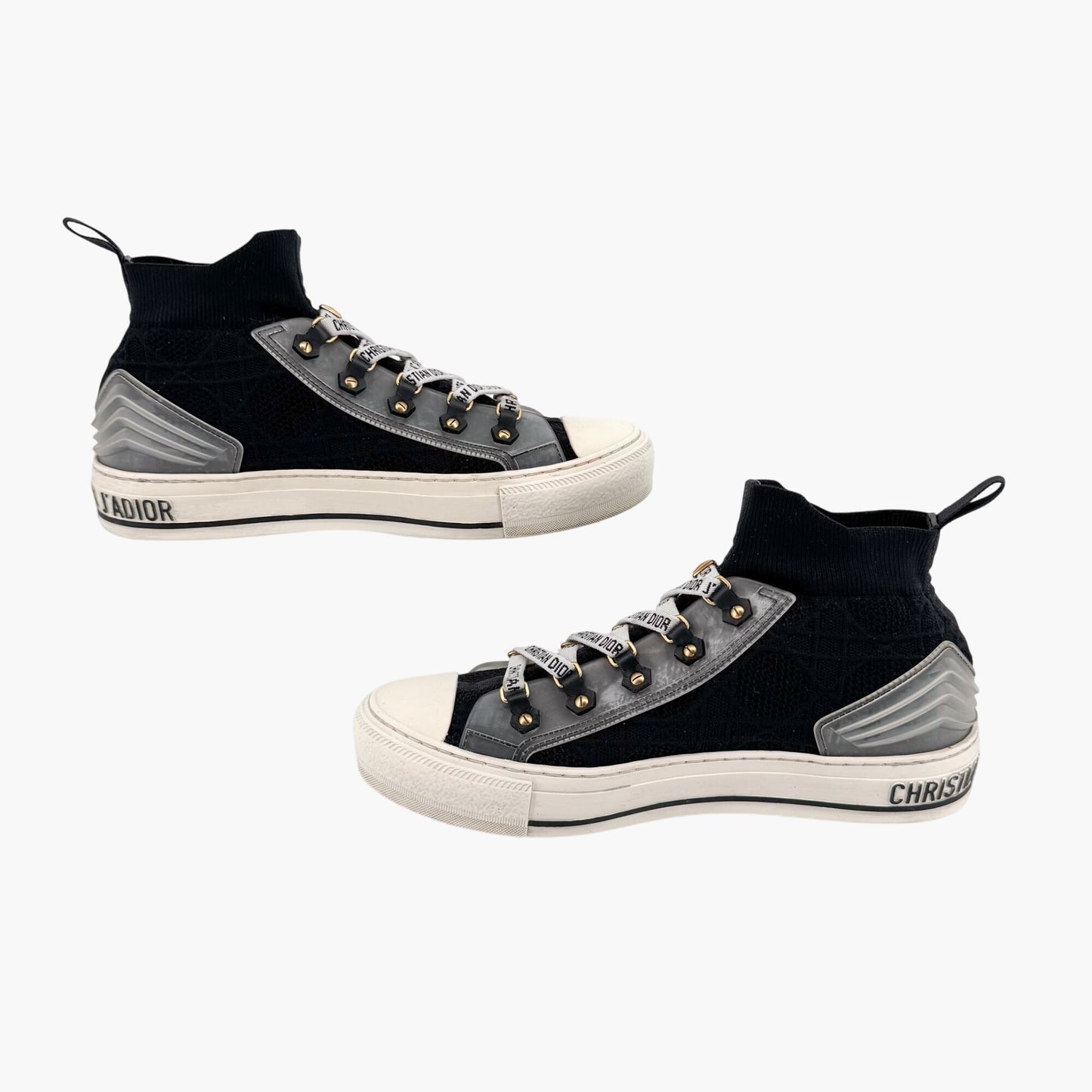 Christian Dior Walk'N'Dior J'Adior High-Top Sock Sneakers in Black – Size 39.5
