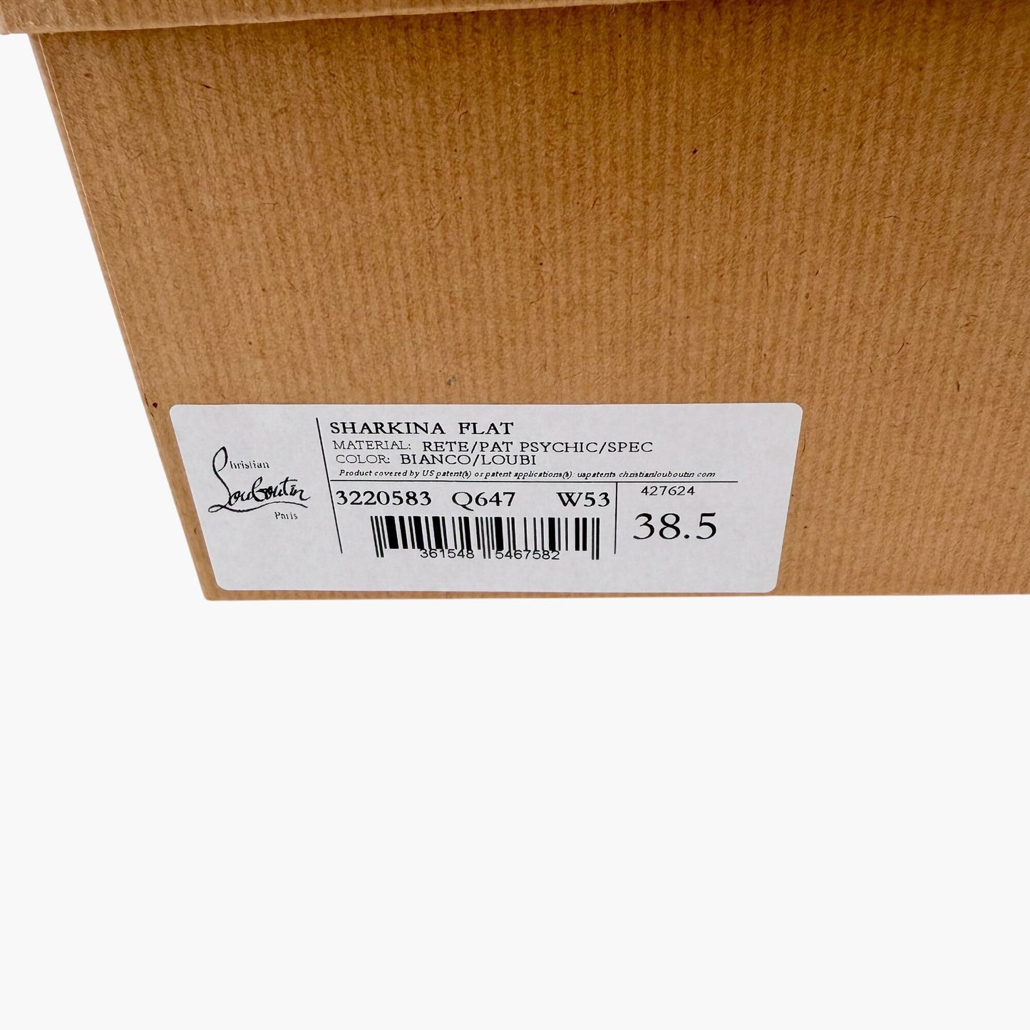 Christian Louboutin Sharkina Sneakers White Red Size 38.5