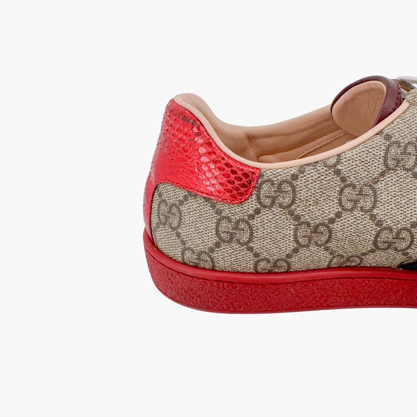 Gucci Ace Sneakers in Beige GG Canvas Size 39