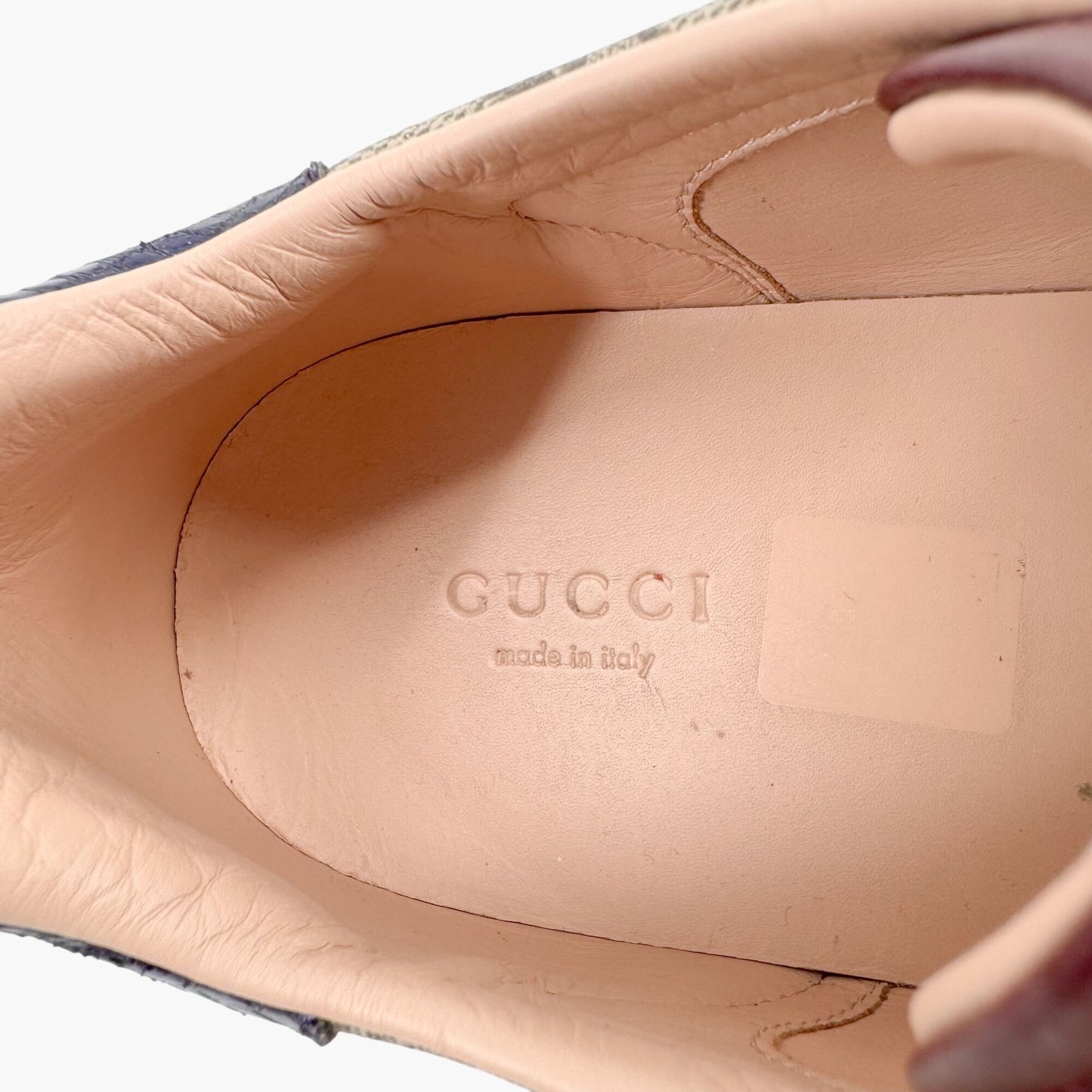 Gucci Ace Sneakers in Beige GG Canvas Size 39