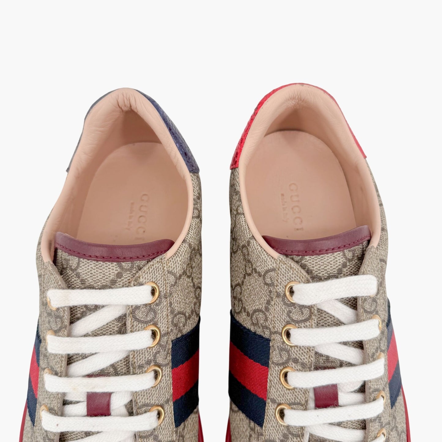 Gucci Ace Sneakers in Beige GG Canvas Size 39