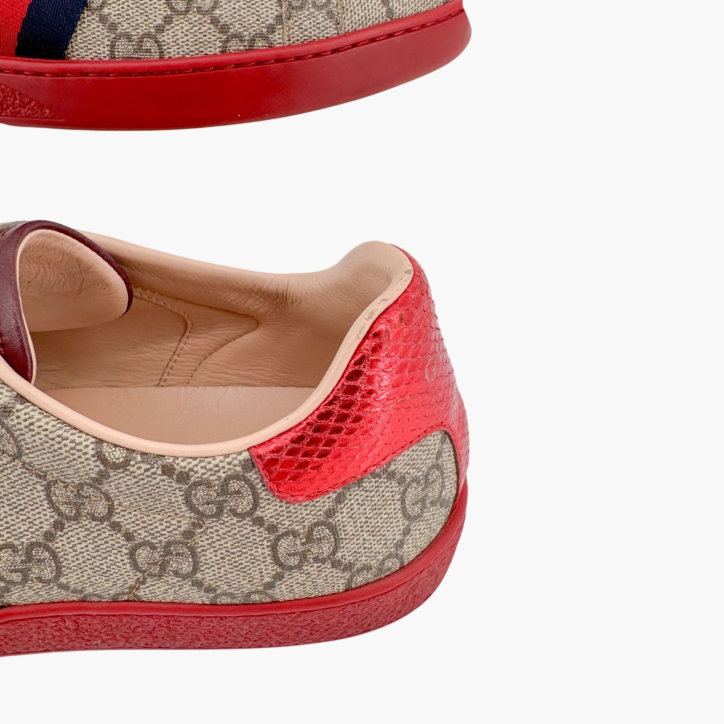 Gucci Ace Sneakers in Beige GG Canvas Size 39