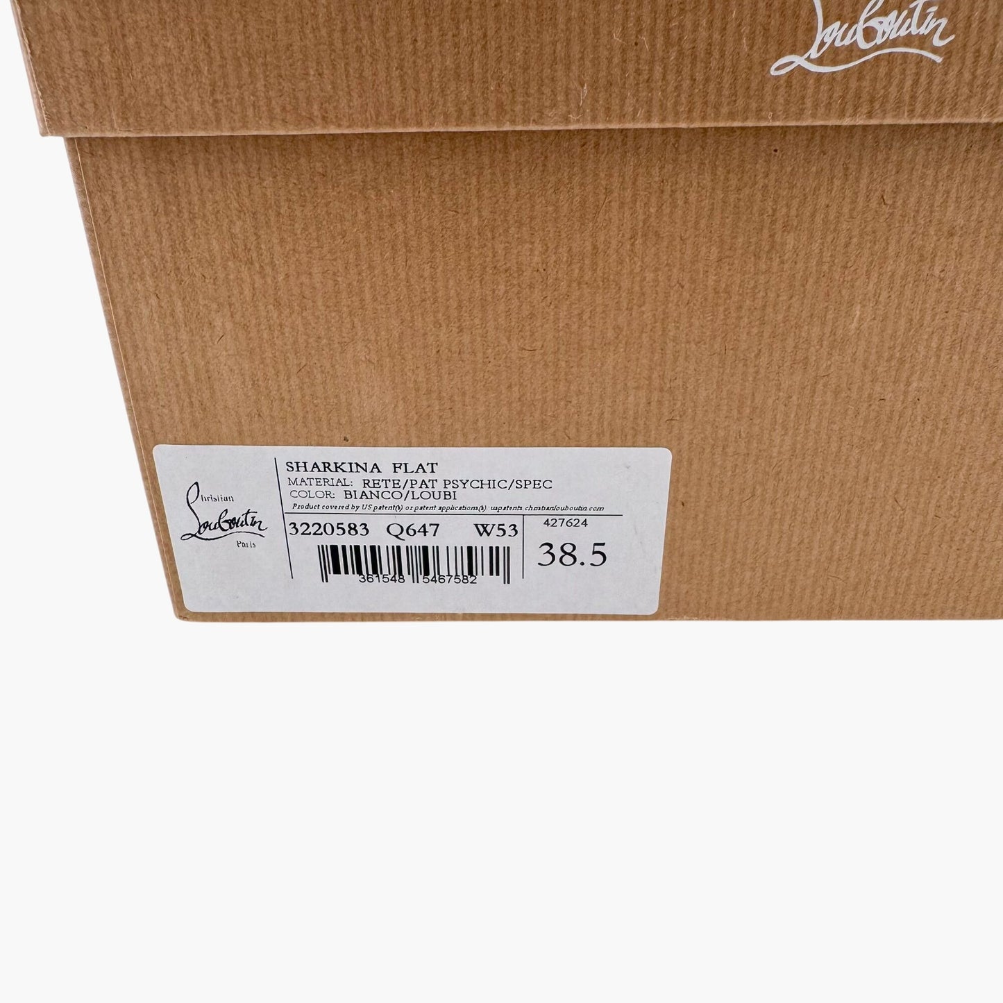 Christian Louboutin White Red Sharkina Mesh Sneakers Size 38.5