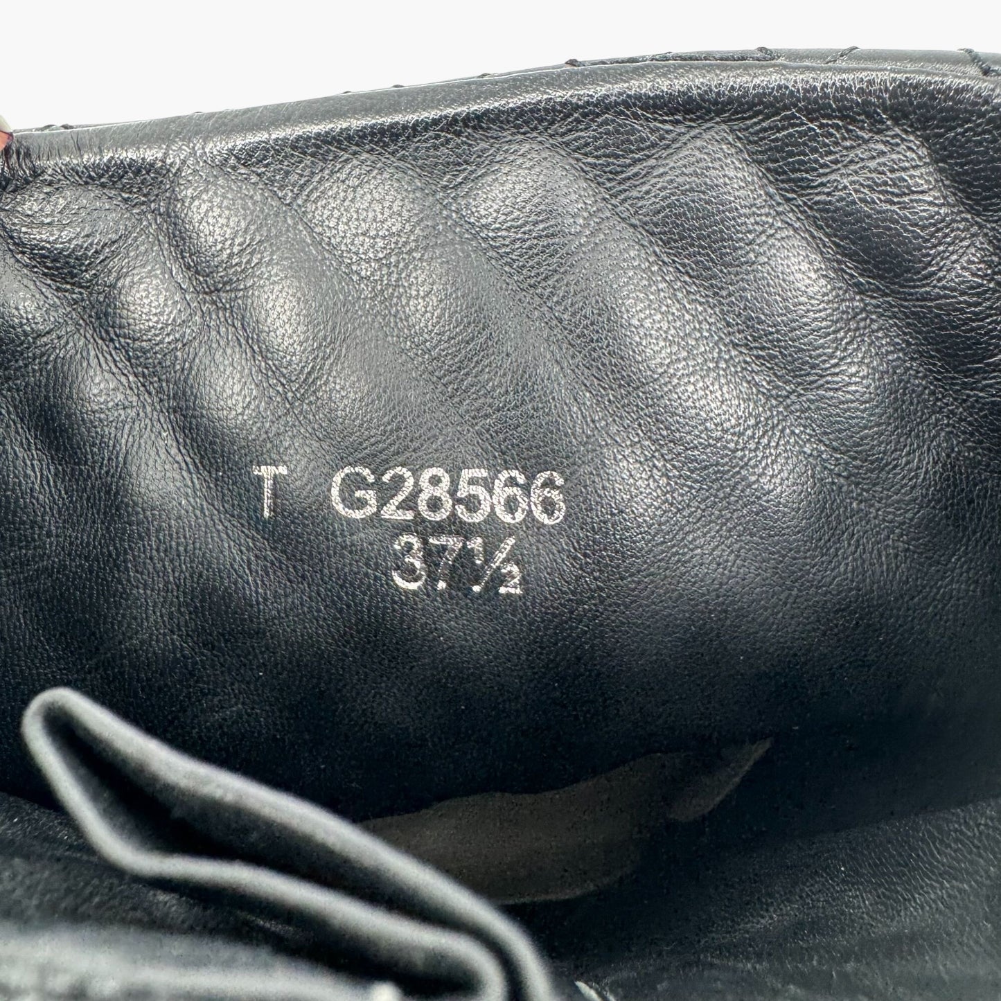 Chanel Quilted Mid-Calf Moto Boots in Black Leather Size 37.5
