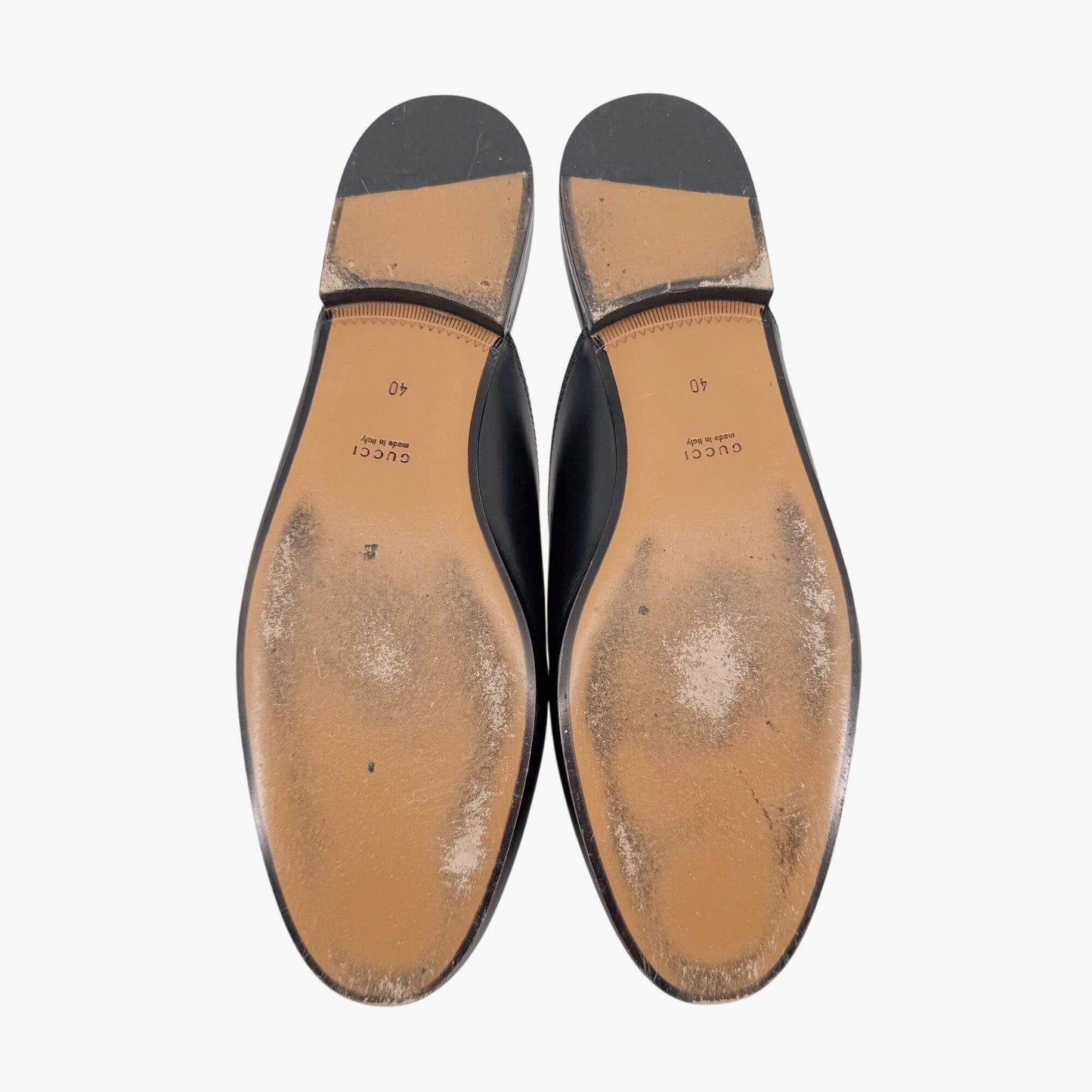 Gucci Princetown Horsebit Loafer Mules in Black Leather – Size 40