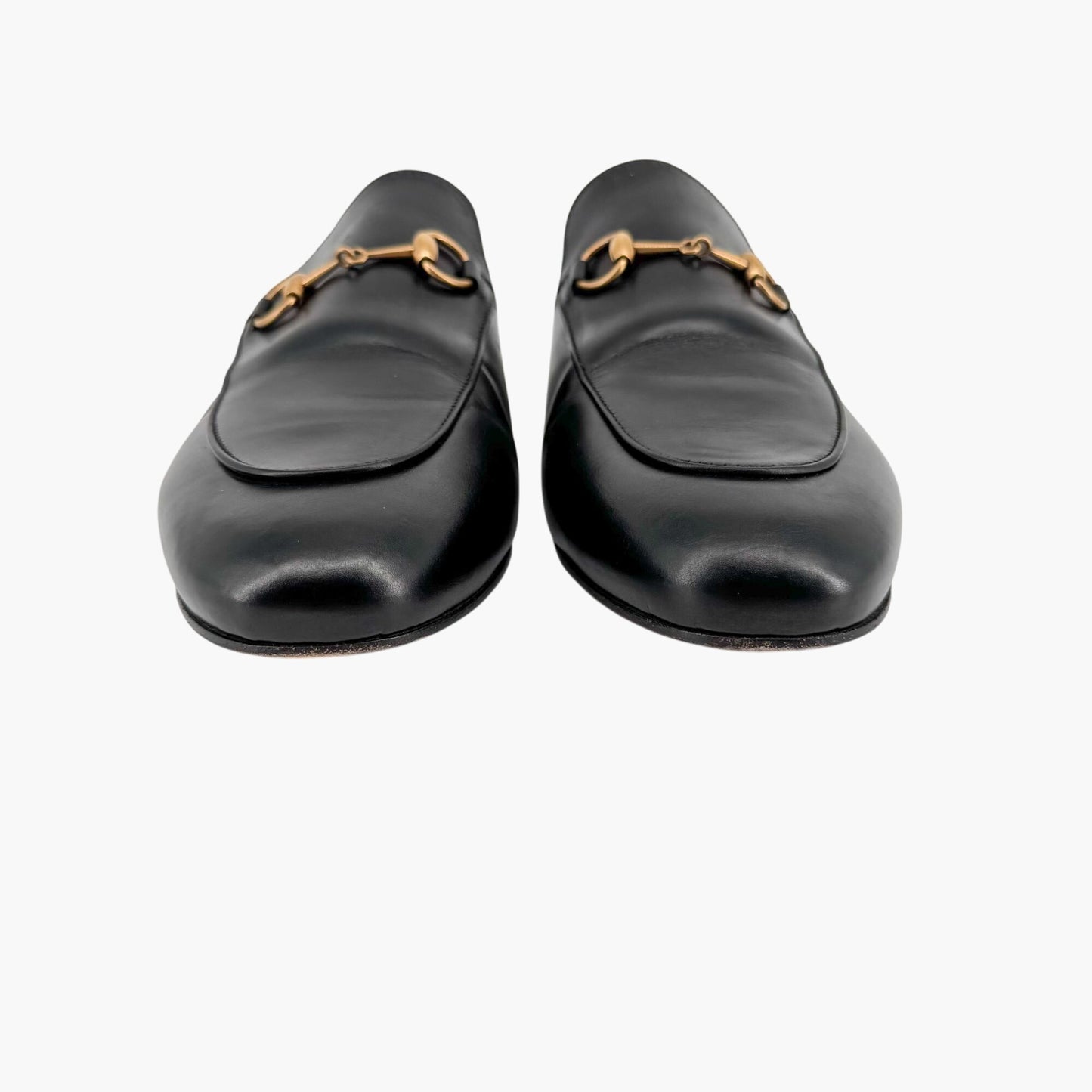Gucci Princetown Horsebit Loafer Mules in Black Leather – Size 40