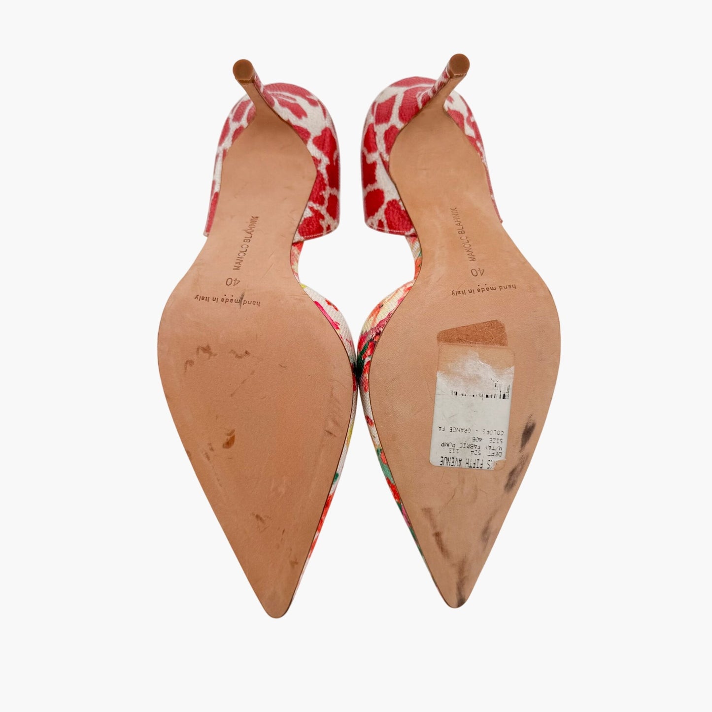 Manolo Blahnik Taylerbi Floral d’Orsay Pumps – Size 40