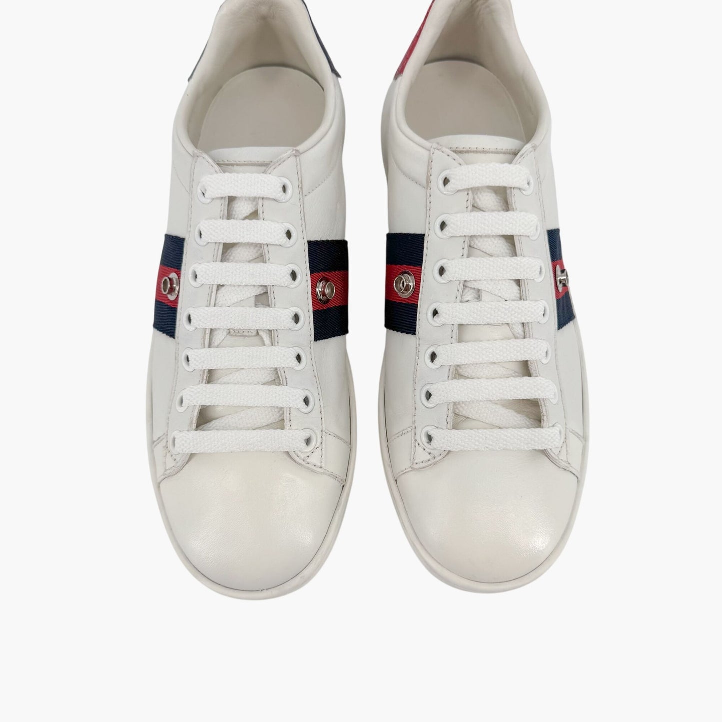 Gucci Blind for Love Ace Sneakers in White Leather Size 37