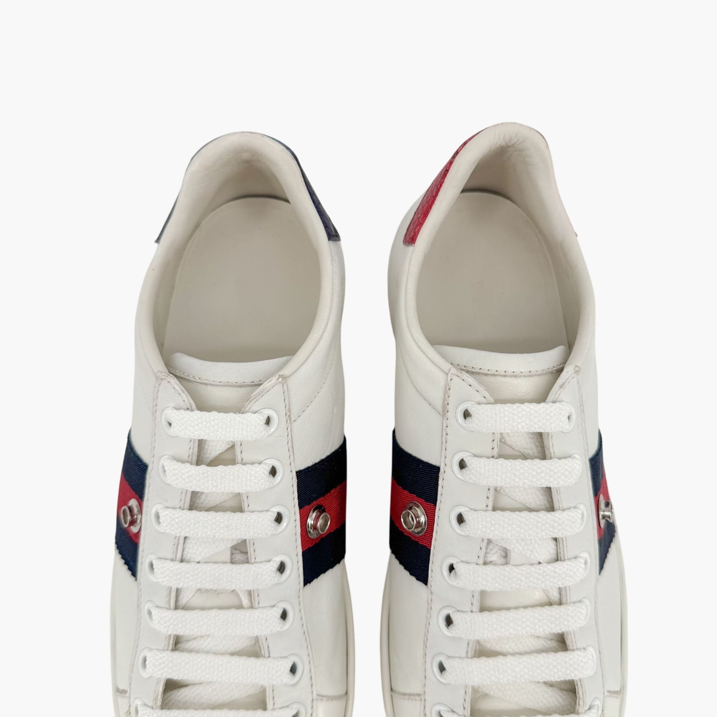 Gucci Blind for Love Ace Sneakers in White Leather Size 37