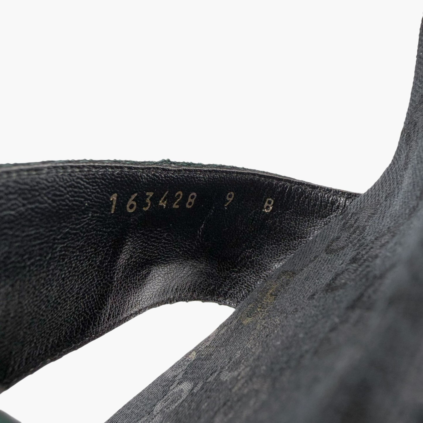 Gucci Web Stripe Mule Heel Sandals Black Size 8