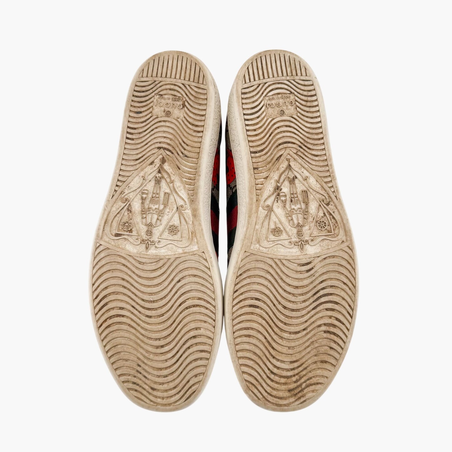 Gucci Ace Strawberry GG Supreme Canvas Sneakers – Size 37.5