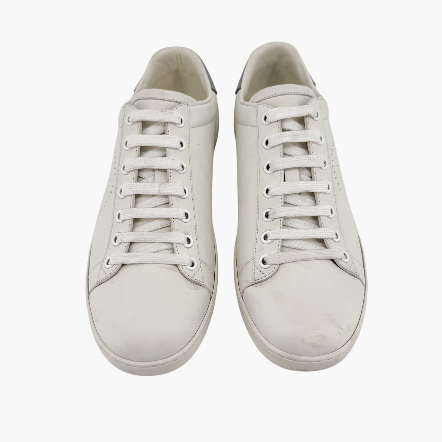 Gucci Ace GG Interlock Low-Top Sneakers in White Leather – Size 39