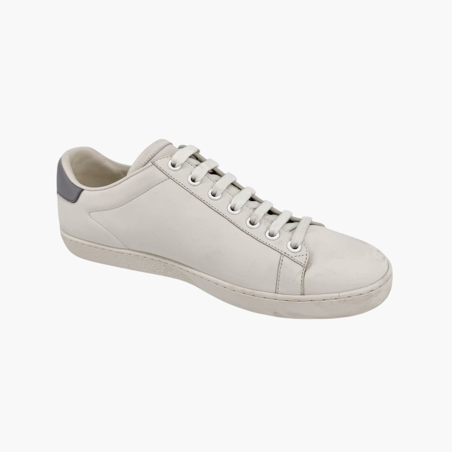 Gucci Ace GG Interlock Low-Top Sneakers in White Leather – Size 39