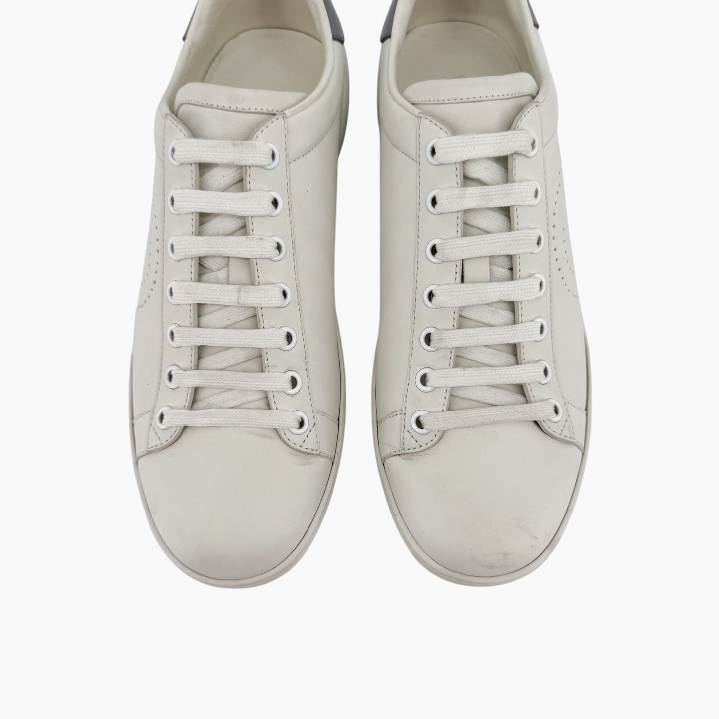 Gucci Ace GG Interlock Low-Top Sneakers in White Leather – Size 39