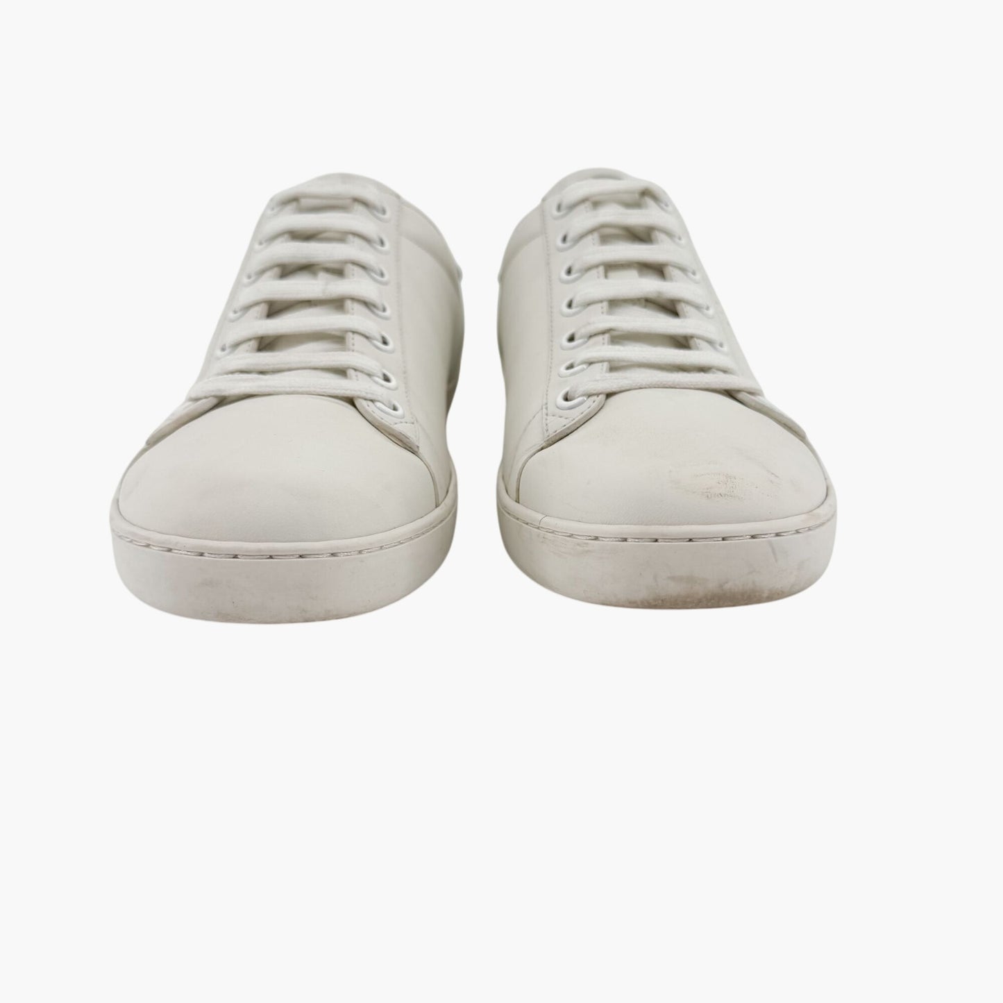 Gucci Ace GG Interlock Low-Top Sneakers in White Leather – Size 39