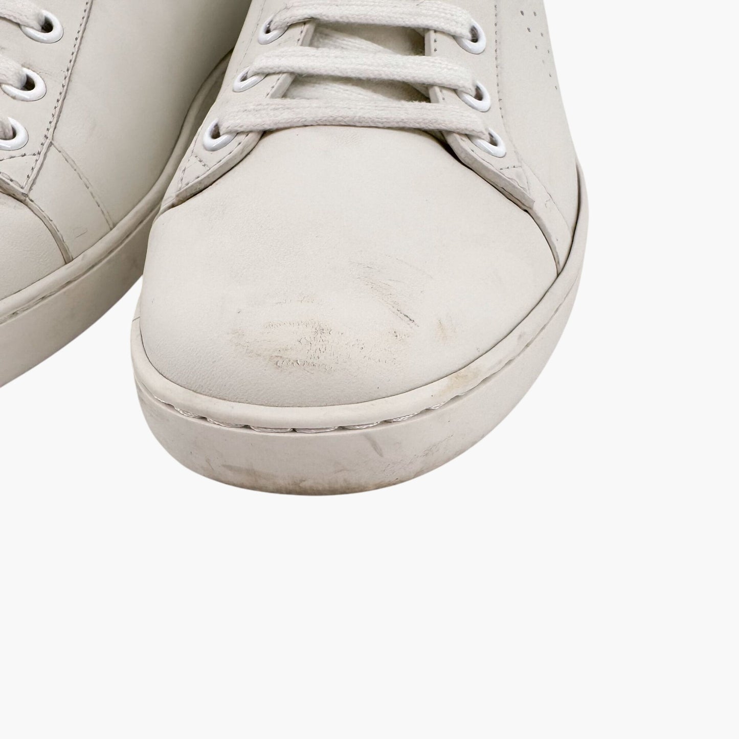 Gucci Ace GG Interlock Low-Top Sneakers in White Leather – Size 39