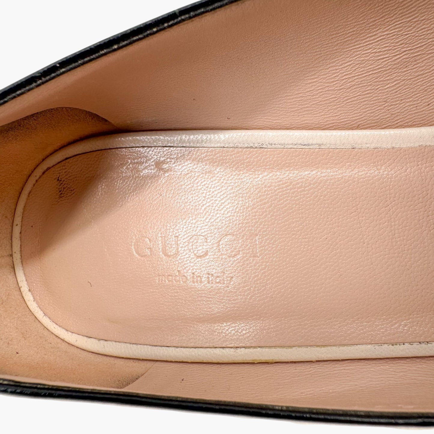 Gucci Marmont GG Fringe Loafer Pumps in White Leather – Size 37.5