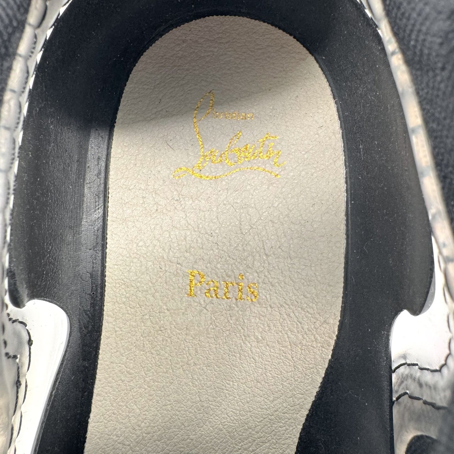 Christian Louboutin Arpoador Sneakers Black Suede Size 38.5 US 8.5 Women