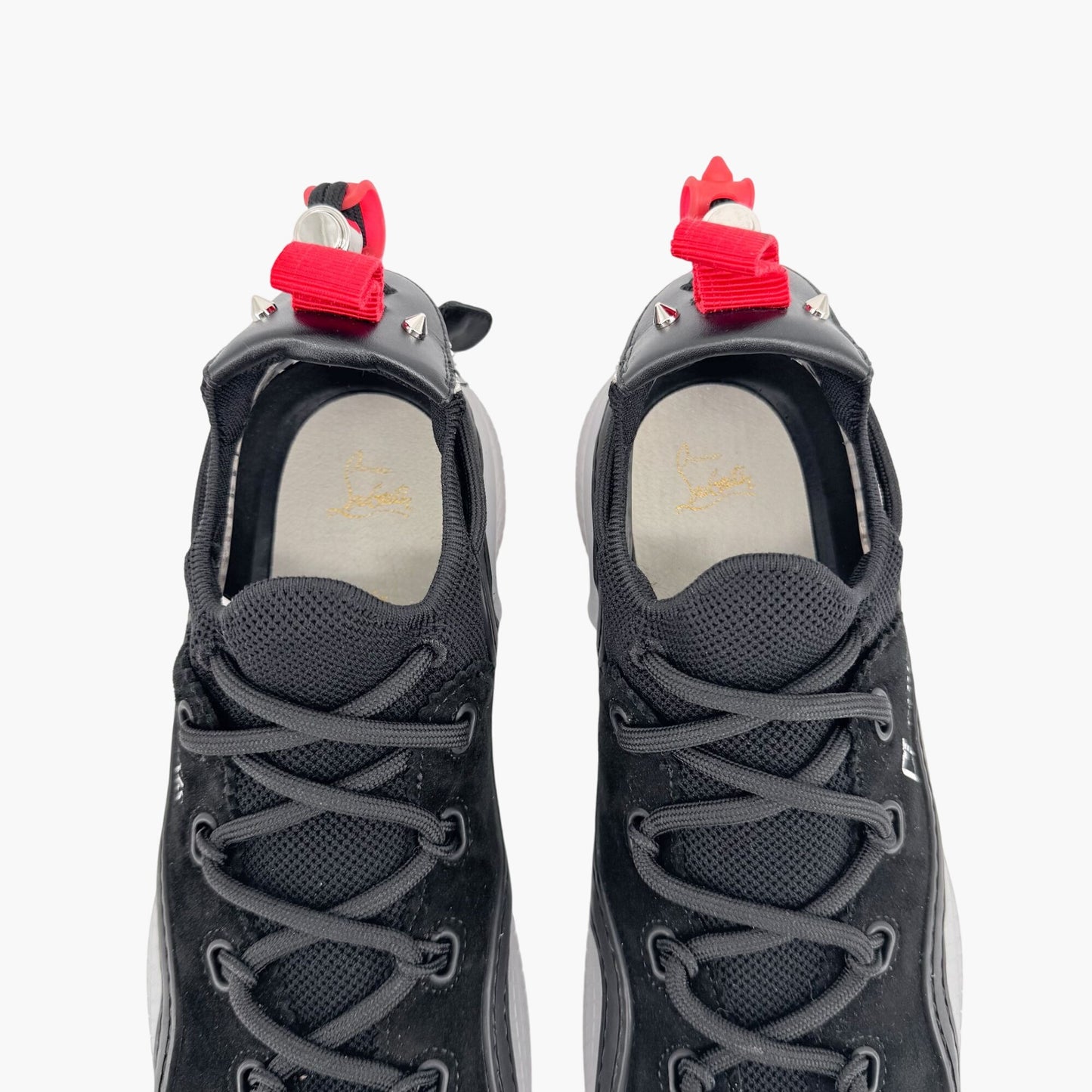 Christian Louboutin Arpoador Sneakers Black Suede Size 38.5 US 8.5 Women