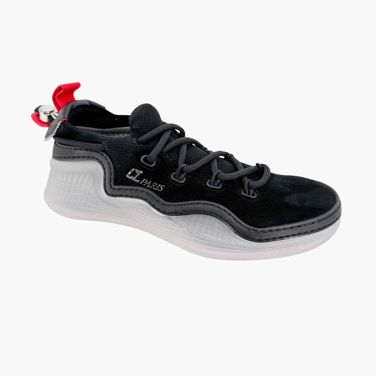 Christian Louboutin Arpoador Sneakers Black Suede Size 38.5 US 8.5 Women