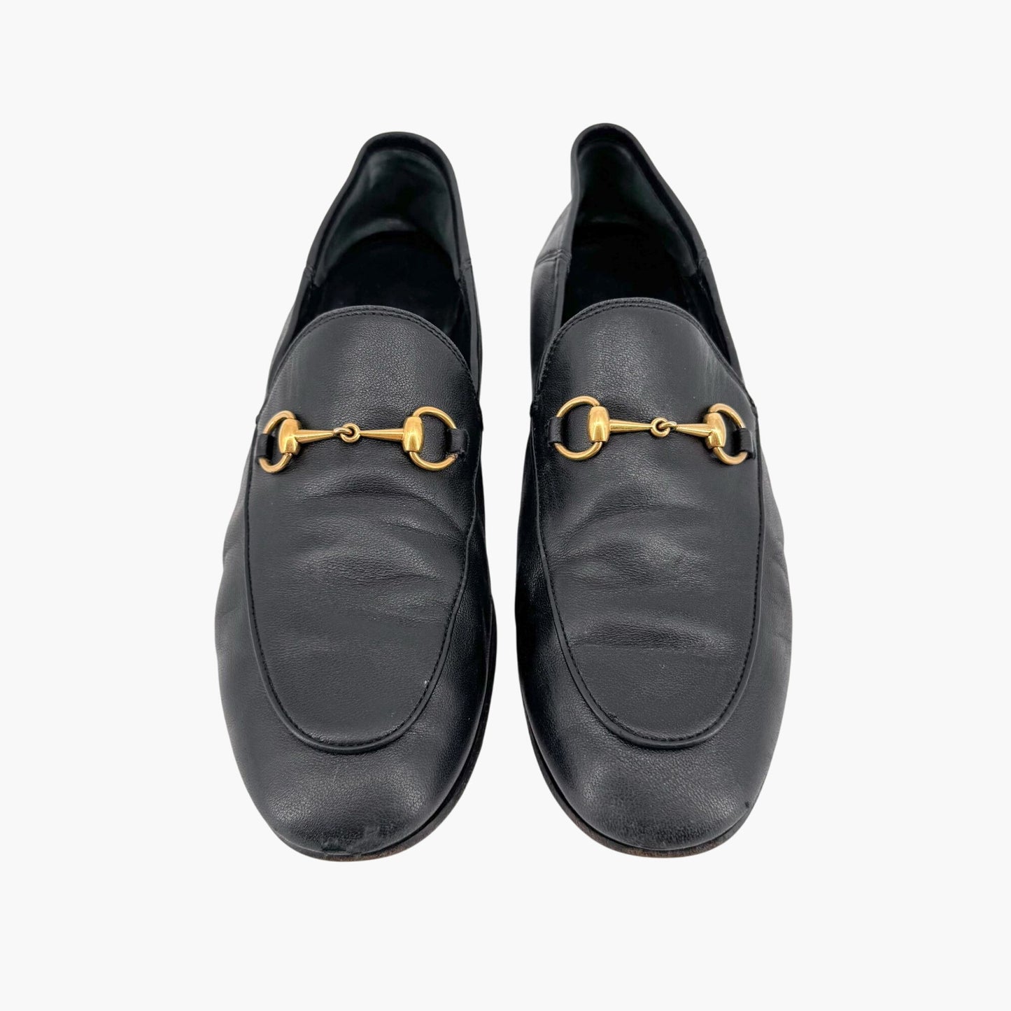 Gucci Brixton Horsebit Loafers in Black Leather – Size 39