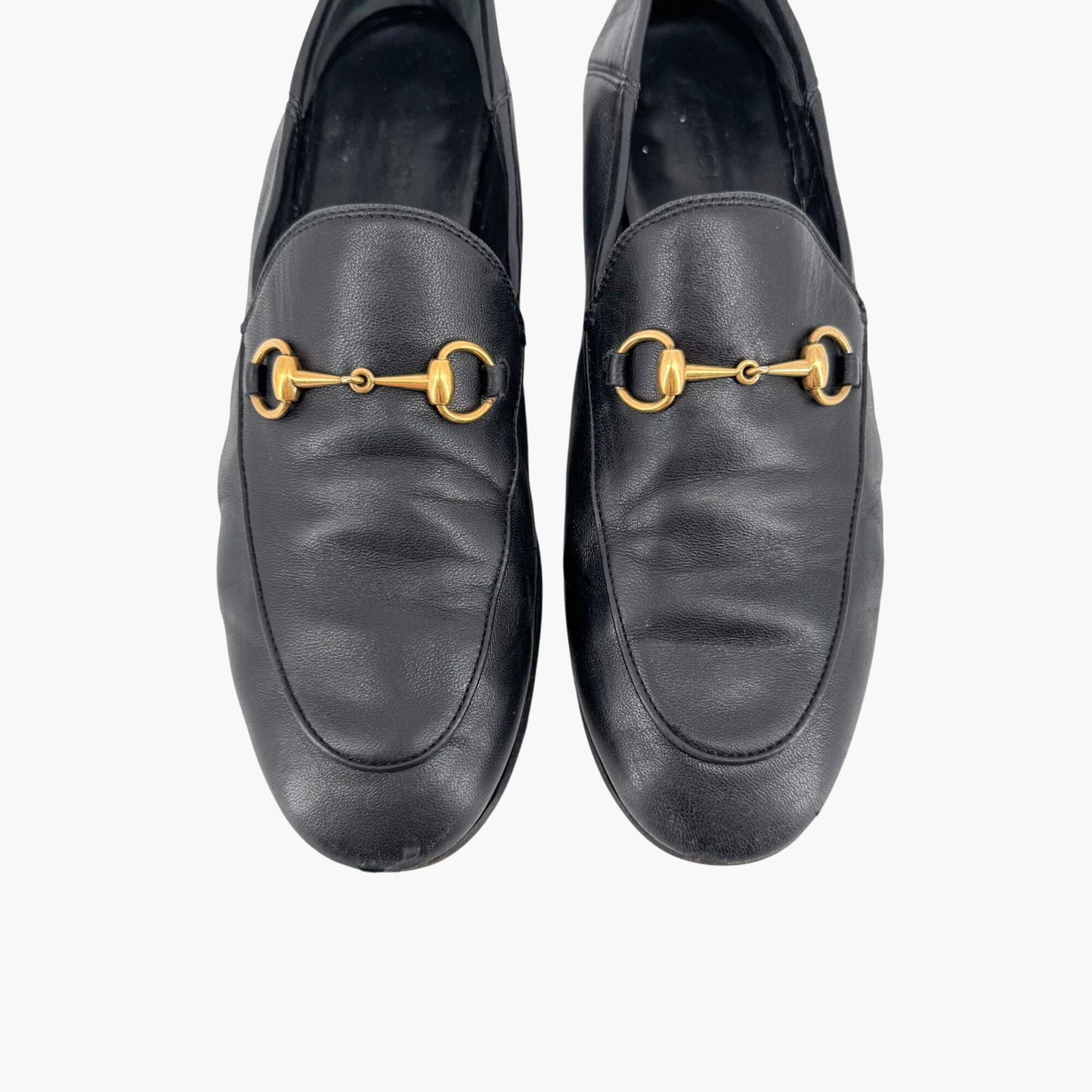 Gucci Brixton Horsebit Loafers in Black Leather – Size 39