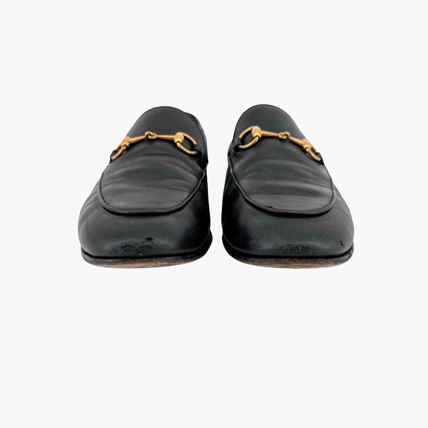 Gucci Brixton Horsebit Loafers in Black Leather – Size 39