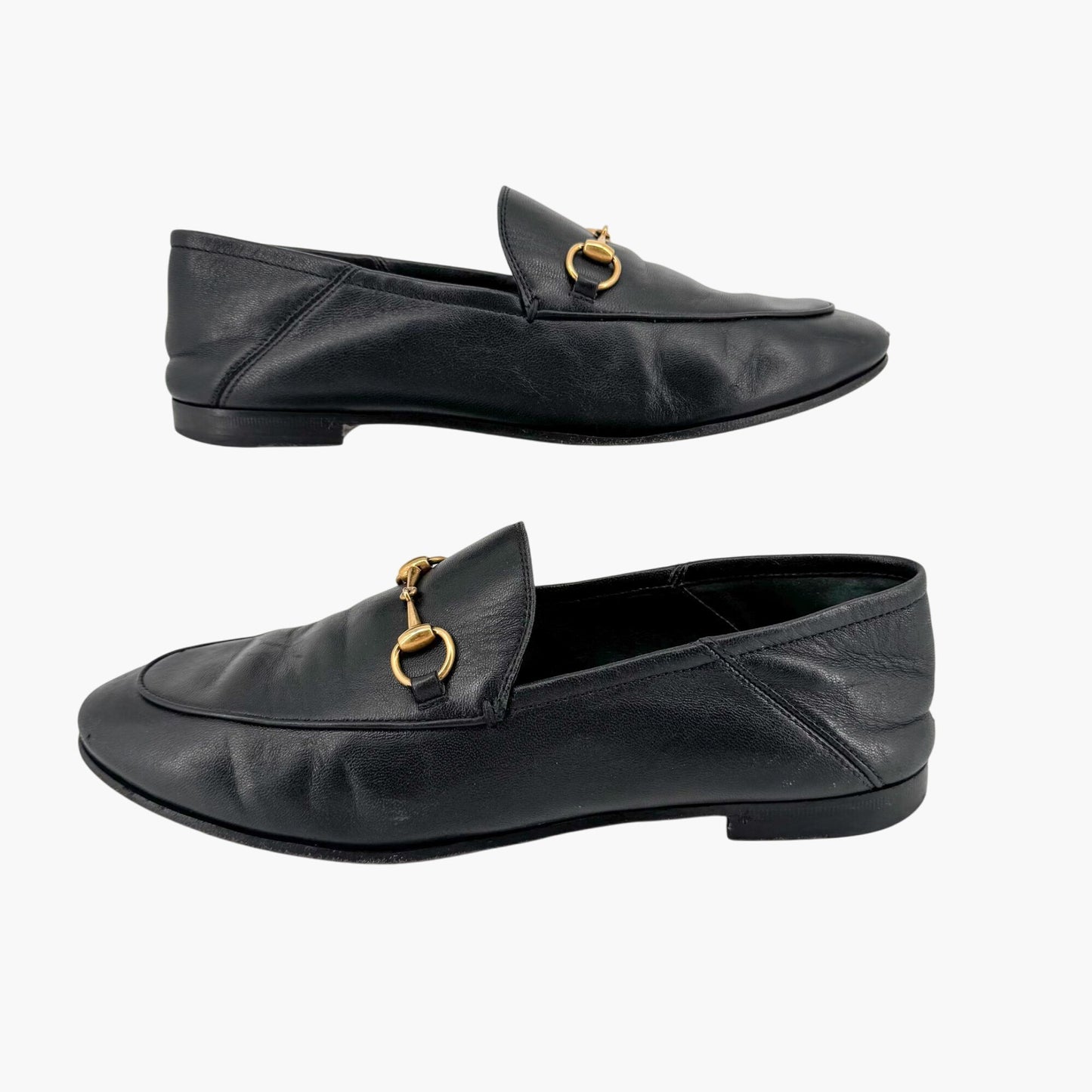 Gucci Brixton Horsebit Loafers in Black Leather – Size 39