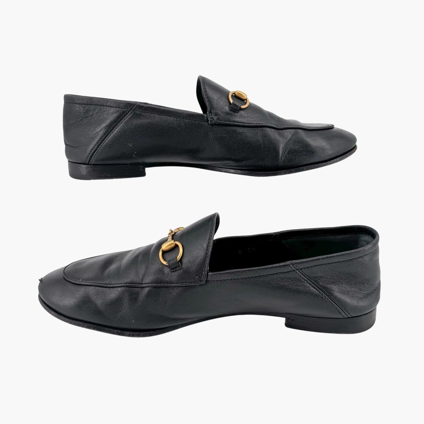 Gucci Brixton Horsebit Loafers in Black Leather – Size 39