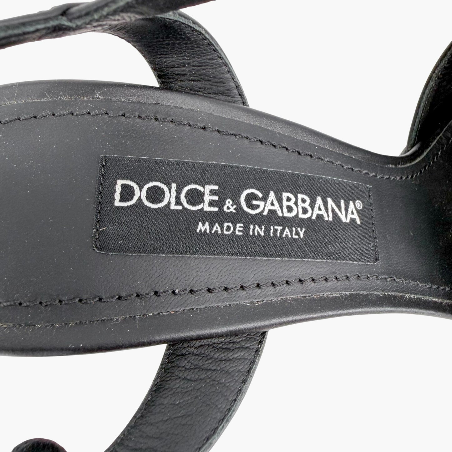 Dolce & Gabbana Keira Platform Sandals Black Size 38