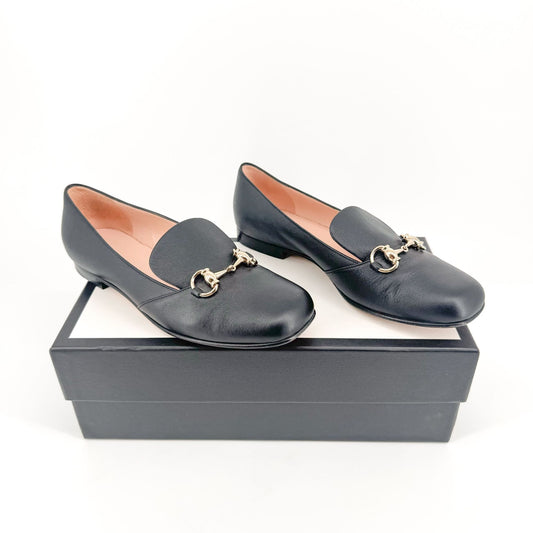 Gucci Horsebit Loafers in Black Leather Size 37