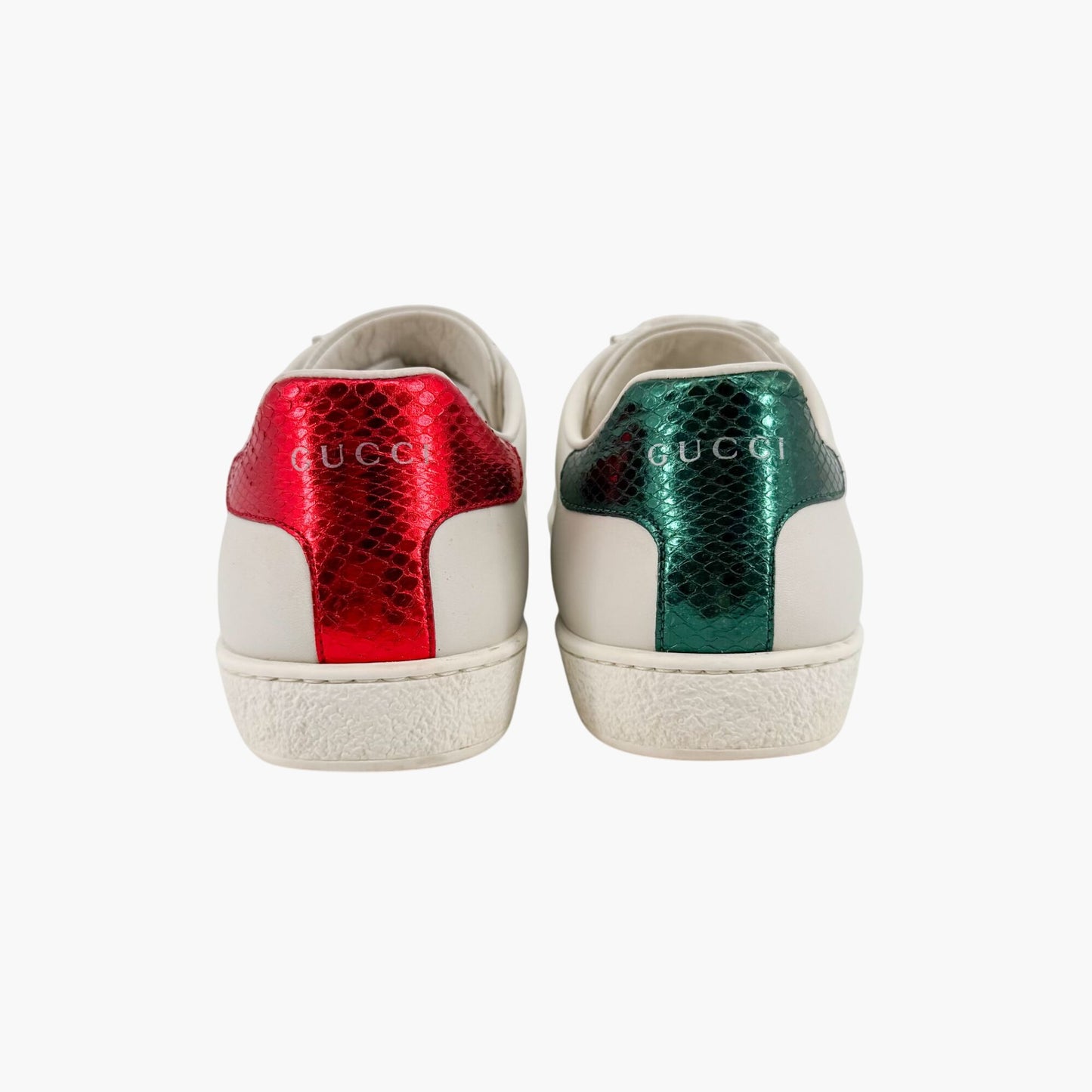 Gucci Ace Bee White Leather Sneakers – Size 38.5