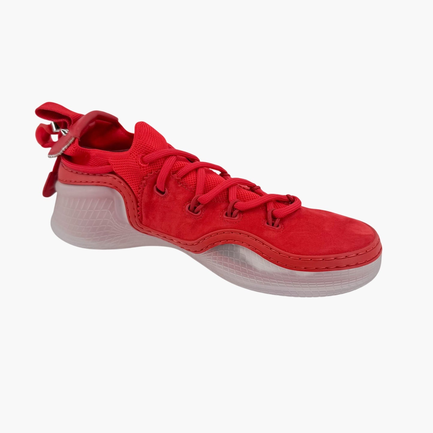 Christian Louboutin Arpoador Low-Top Sneakers in Red Suede – Size 40