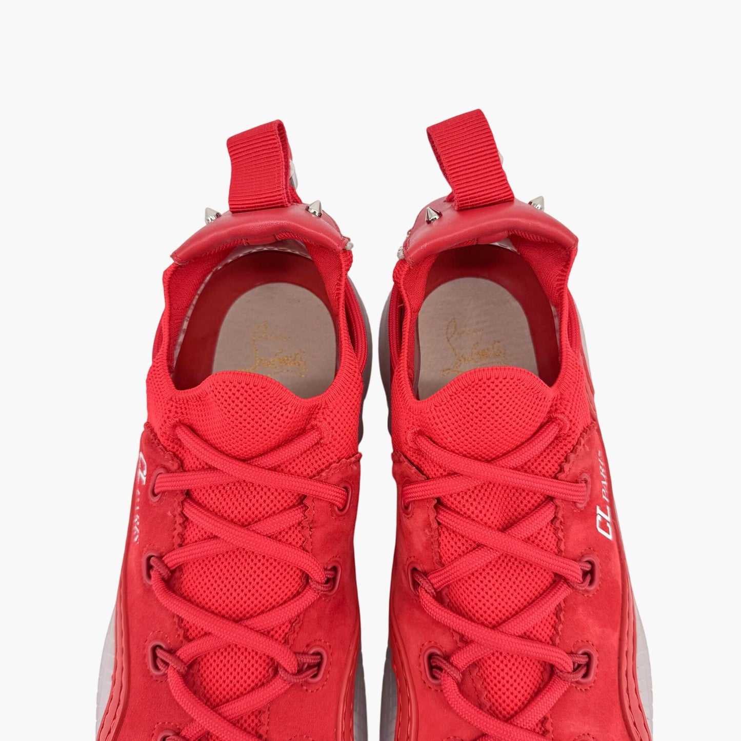 Christian Louboutin Arpoador Low-Top Sneakers in Red Suede – Size 40