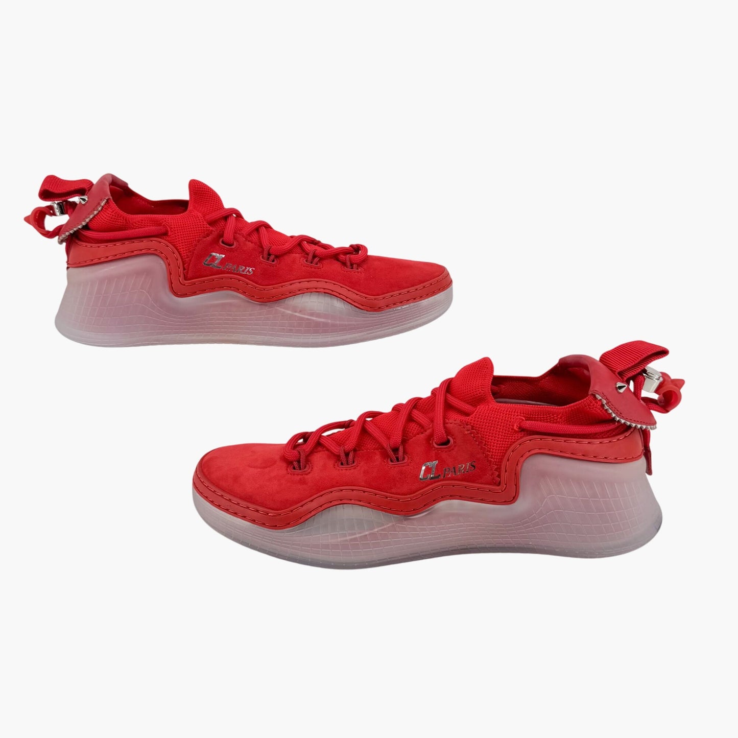 Christian Louboutin Arpoador Low-Top Sneakers in Red Suede – Size 40