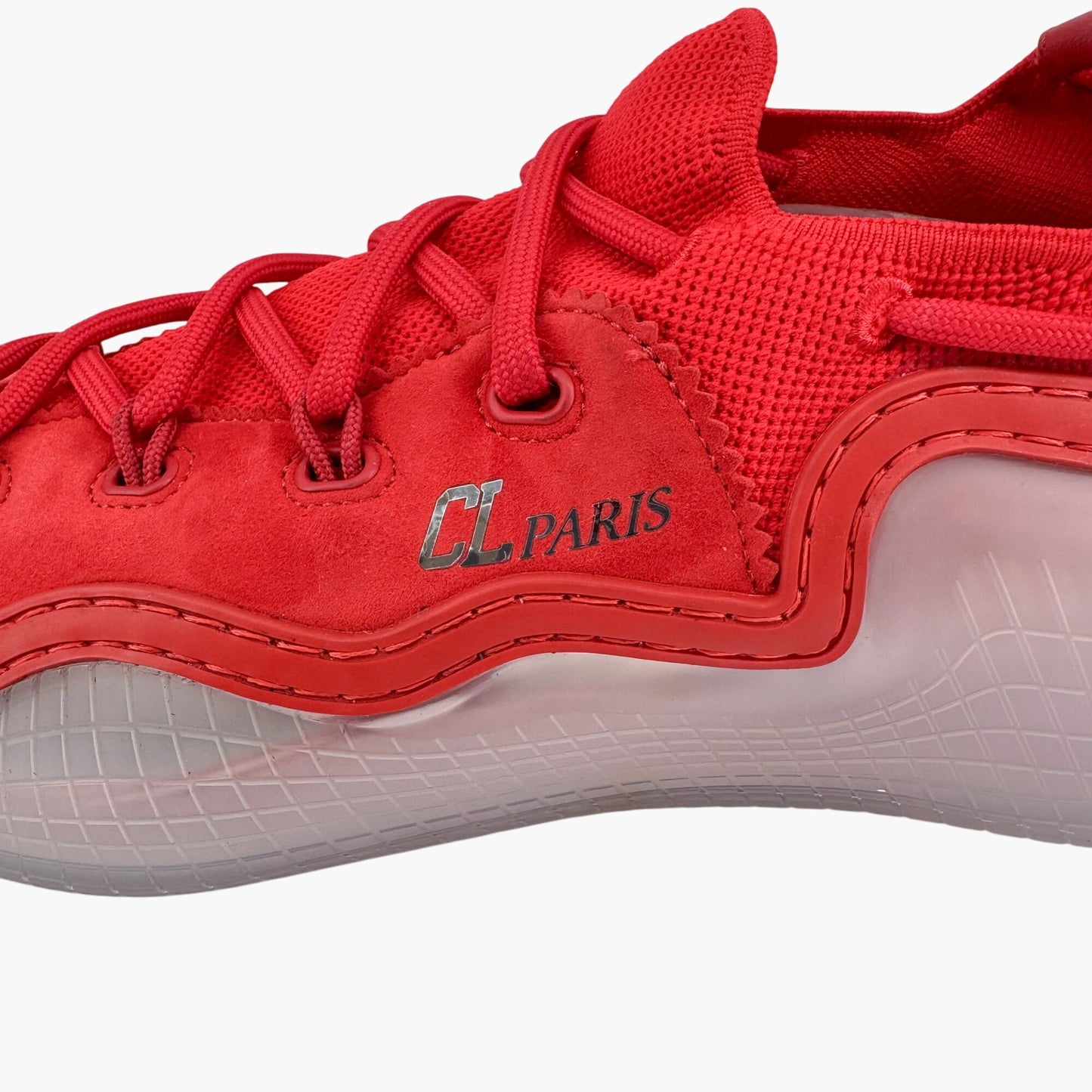 Christian Louboutin Arpoador Low-Top Sneakers in Red Suede – Size 40