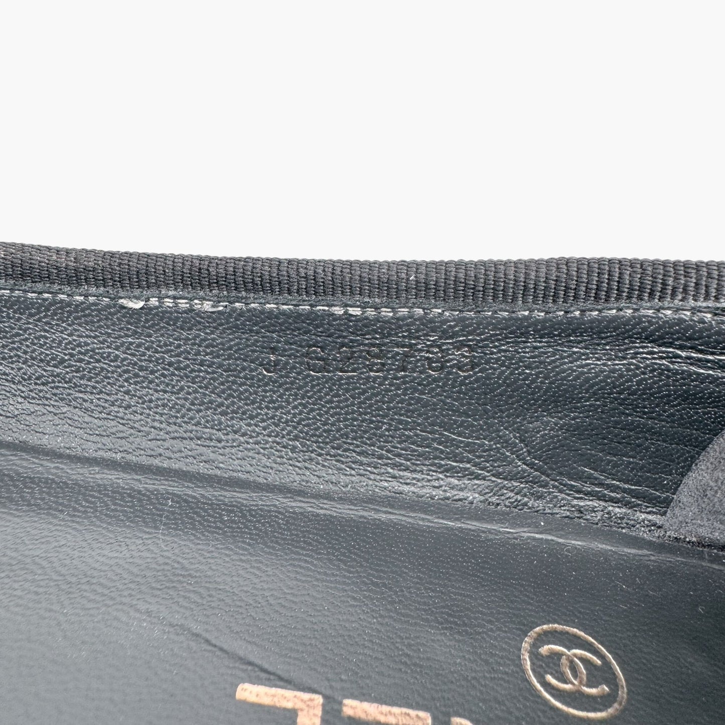 Chanel Gray Suede CC Cap Toe Ballet Flats – Size 39
