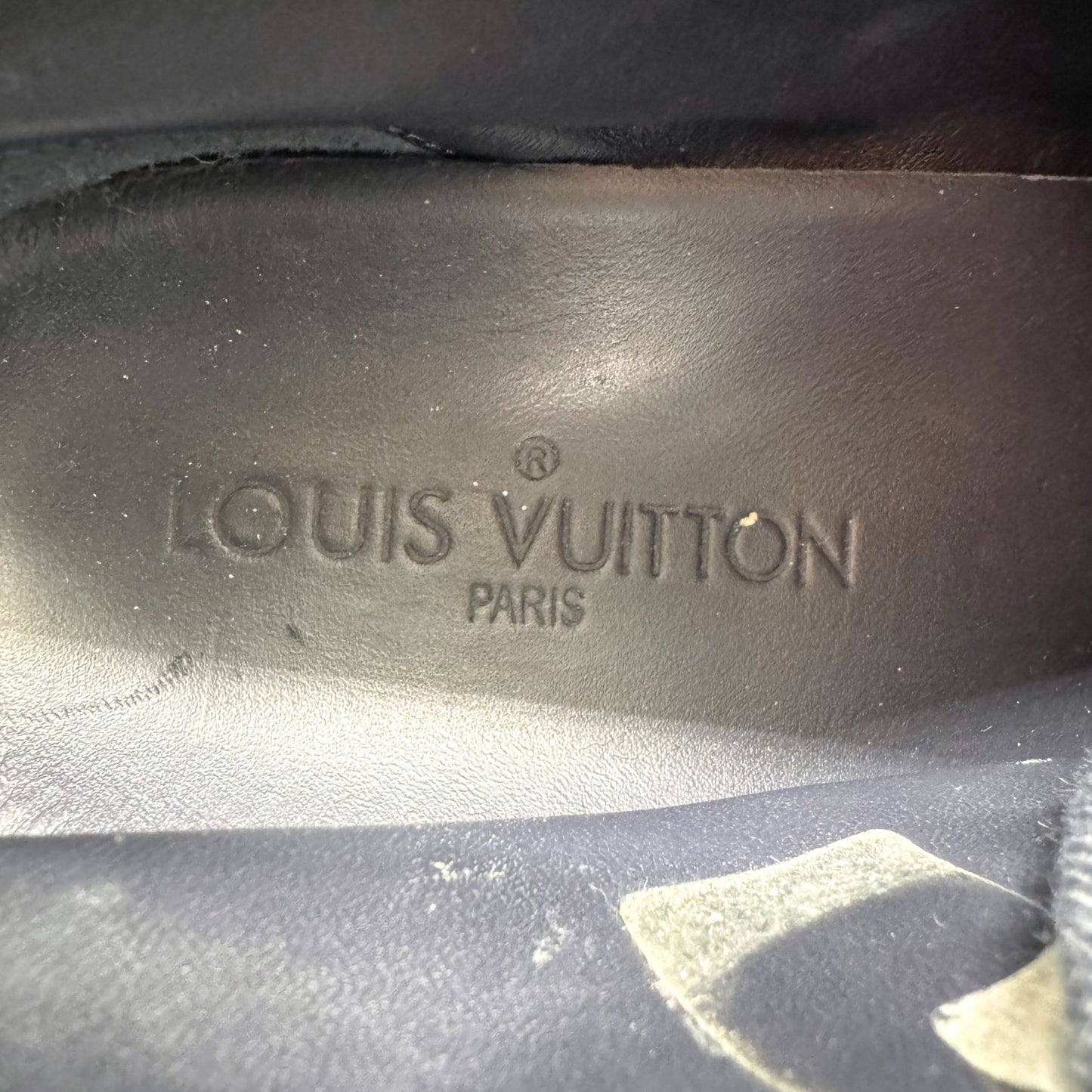 Louis Vuitton Brea Mid-Top Sneakers in Navy Monogram Denim – Size 37