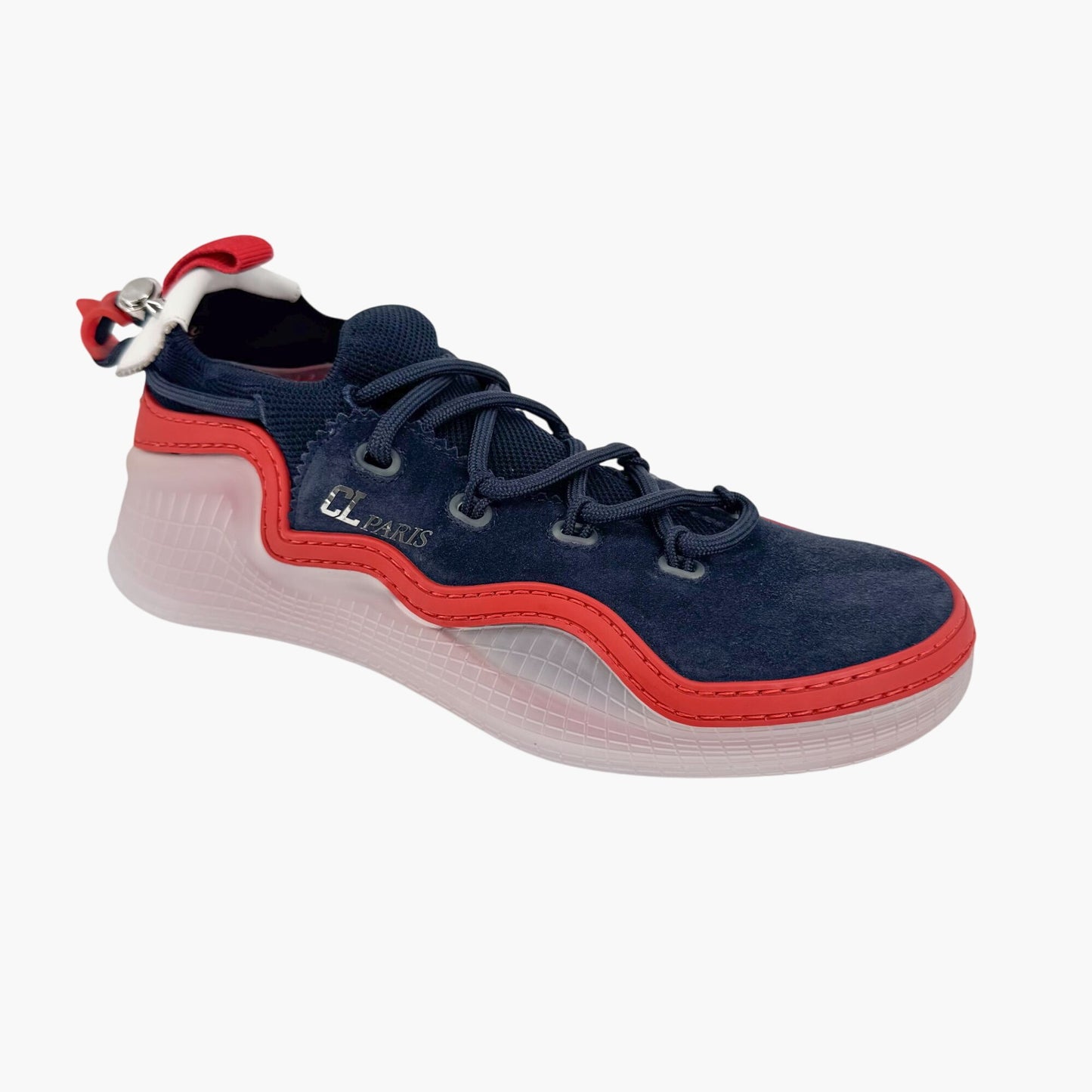 Christian Louboutin Navy Suede Arpoador Donna Sneakers Size 39.5