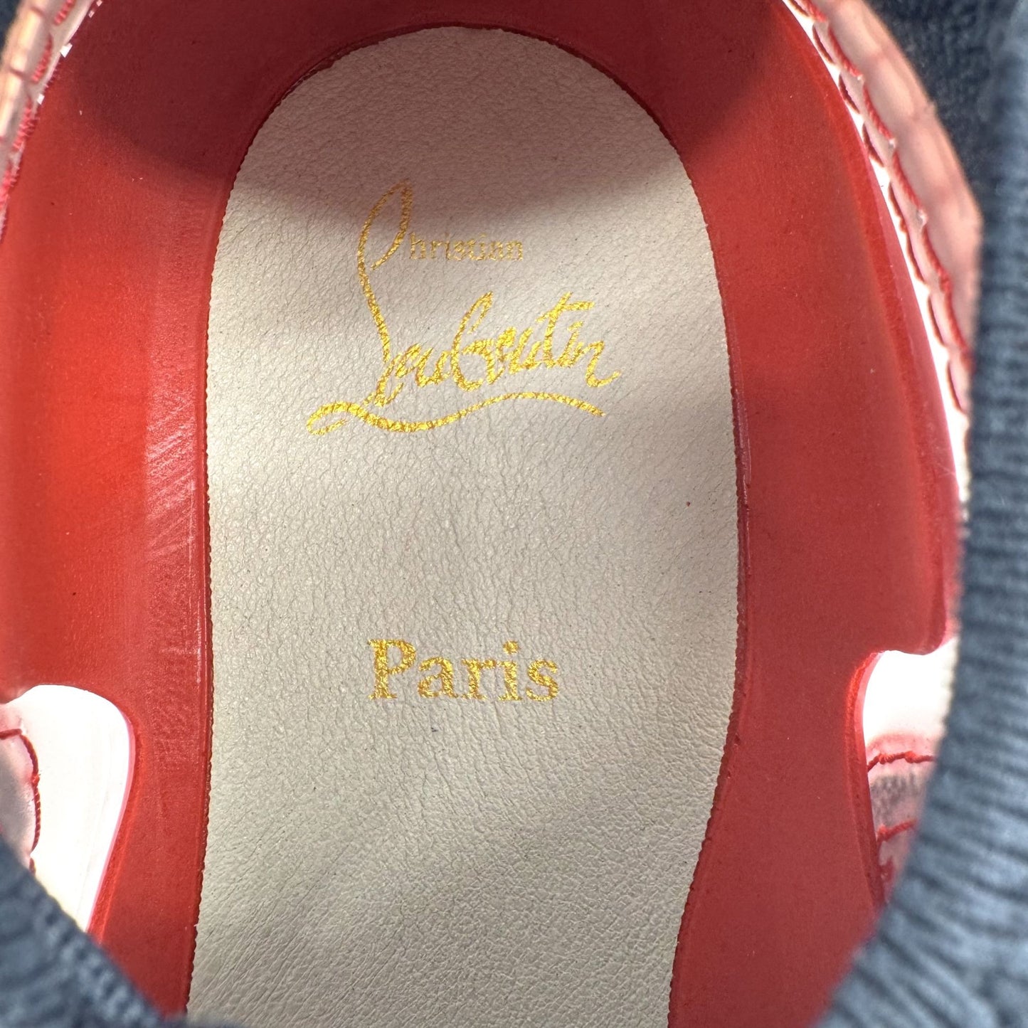 Christian Louboutin Navy Suede Arpoador Donna Sneakers Size 39.5