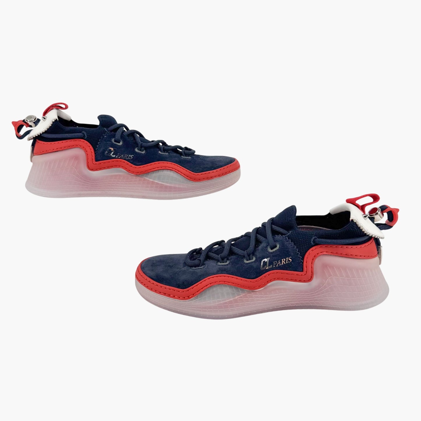 Christian Louboutin Navy Suede Arpoador Donna Sneakers Size 39.5